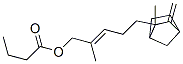 CAS#: 67633-98-1， 2-Methyl-5-(2-Methyl-3-Methylenebicyclo[2.2.1]Hept-2-Yl)Pent-2-Enyl Butyrate
