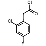 结构式 CAS# 676348-45-1, (2-氯-4-氟苯基)乙酰氯