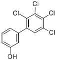structure of CAS# 67651-37-0, 3-Hydroxy-2',3',4',5'-Tetrachlorobiphenyl;C14733;2',3',4',5'-Tetrachloro-3-Biphenylol;2',3',4',5'-Tetrachloro-3-Hydroxybiphenyl