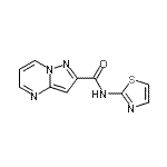CAS#: 676590-20-8， N-(1,3-Thiazol-2-yl)pyrazolo[1,5-a]pyrimidine-2-carboxamide