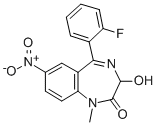 structure of CAS# 67739-71-3, 3-Hydroxyflunitrazepam;1,3-Dihydro-5-(2-Fluorophenyl)-3-Hydroxy-1-Methyl-7-Nitro-2H-1,4-Benzodiazepin-2-One;2H-1,4-Benzodiazepin-2-One, 1,3-Dihydro-5-(2-Fluorophenyl)-3-Hydroxy-1-Methyl-7-Nitro-;3-Hydroxyflunitrazepam