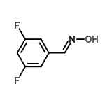 structure of CAS# 677728-83-5, 3,5-difluorobenzaldehyde oxime;(E)-3,5-difluorobenzaldehyde oxime;3,5-Difluorobenzaldehyde oxime;MFCD03412421