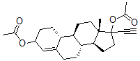 CAS#: 6785-71-3， (17R)-19-Norpregn-4-En-20-Yne-3,17-Diol Diacetate