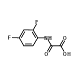 结构式 CAS# 678556-81-5, [(2,4-二氟苯基)氨基](氧代)乙酸