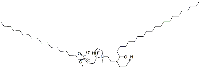 CAS#: 67874-08-2， 1-[2-[(2-Cyanoethyl)(1-Oxodocosyl)Amino]Ethyl]-2-Henicosyl-4,5-Dihydro-1-Methyl-1H-Imidazolium Methyl Sulphate