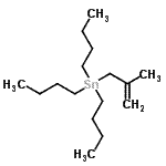 结构式 CAS# 67883-62-9, 三丁基(2-甲基-2-丙烯-1-基)锡烷
