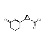 CAS 登录号：679429-93-7， (1S,2S)-2-[(2R)-6-氧代四氢-2H-吡喃-2-基]环丙烷甲酰氯