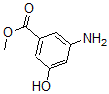 structure of CAS# 67973-80-2, 3-Amino-5-Hydroxy-Benzoic Acid Methyl Ester;3-Amino-5-(Methoxycarbonyl)Phenol, 3-Hydroxy-5-(Methoxycarbonyl)Aniline;Methyl 3-Amino-5-Hydroxybenzoate