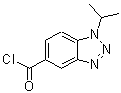 structure of CAS# 679806-67-8, 1-Isopropyl-1H-benzotriazole-5-carbonyl chloride;1-(methylethyl)benzotriazole-5-carbonyl chloride;1-iso-Propyl-1H-1,2,3-benzotriazole-5-carbonyl;1-Isopropyl-1H-1,2,3-benzotriazole-5-carbonyl