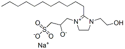 CAS#: 68039-23-6， 4,5-Dihydro-1-(2-Hydroxyethyl)-3-(2-Hydroxy-3-Sulphonatopropyl)-2-Undecyl-1H-Imidazolium, Monosodium Salt
