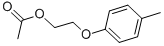 structure of CAS# 6807-11-0, 2-(4-Methylphenoxy)ethyl acetate;Acetic Acid 2-(4-Methylphenoxy)Ethyl Ester;2-(4-Methylphenoxy)Ethyl Ethanoate