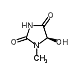 CAS 登录号：680976-45-8， (5R)-5-羟基-1-甲基-2,4-咪唑烷二酮