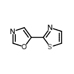 structure of CAS# 681135-47-7, 5-(1,3-Thiazol-2-yl)-1,3-oxazole;5-(1,3-Thiazol-2-yl)-1,3-oxazole;5-(thiazol-2-yl)oxazole