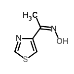 structure of CAS# 68158-16-7, (1Z)-N-Hydroxy-1-(1,3-thiazol-4-yl)ethanimine;(1Z)-1-(1,3-thiazol-4-yl)ethanone oxime;MFCD03550489