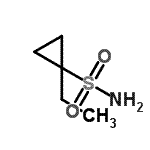 structure of CAS# 681808-56-0, 1-Ethylcyclopropanesulfonamide;1-ethylcyclopropane-1-sulfonamide
