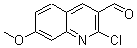 structure of CAS# 68236-20-4, 2-Chloro-7-Methoxy-3-Quinolinecarboxaldehyde;St5259988;Ag-664/25098046;Oprea1_772346