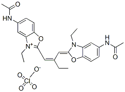 CAS#: 68239-68-9， 5-(Acetamido)-2-[2-[[5-(Acetamido)-3-Ethyl-3H-Benzoxazol-2-Ylidene]Methyl]But-1-Enyl]-3-Ethylbenzoxazolium Perchlorate