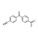 结构式 CAS# 68271-77-2, 4-(4-硝基苯甲酰)苯甲腈
