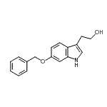 结构式 CAS# 682802-83-1, 2-[6-(苄氧基)-1H-吲哚-3-基]乙醇
