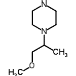 structure of CAS# 682802-89-7, 1-(1-Methoxy-2-propanyl)piperazine;1-(1-Methoxyprop-2-yl)piperazine;1-(1-methoxypropan-2-yl)piperazine