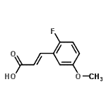 CAS 登录号：682805-01-2， (2E)-3-(2-氟-5-甲氧基苯基)丙烯酸