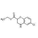 结构式 CAS# 68281-43-6, 乙基6-氯-3,4-二氢-2H-1,4-苯并恶嗪-2-羧酸酯