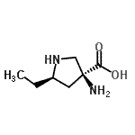 CAS#: 683743-06-8， (3S,5R)-3-Amino-5-ethyl-3-pyrrolidinecarboxylic acid