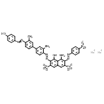 CAS#: 68400-36-2， Disodium 4-amino-5-hydroxy-6-({4'-[(4-hydroxyphenyl)diazenyl]-3,3'-dimethyl-4-biphenylyl}diazenyl)-3-[(4-nitrophenyl)diazenyl]-2,7-naphthalenedisulfonate
