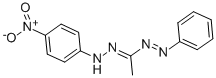 structure of CAS# 68420-26-8, 1-(4-Nitrophenyl)-3-Methyl-5-Phenylformazan