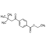 结构式 CAS# 684271-10-1, 乙基4-(3,3-二甲基丁酰基)苯甲酸酯