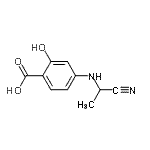 CAS 登录号：68575-97-3， 4-[(1-氰基乙基)氨基]-2-羟基苯甲酸