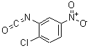 structure of CAS# 68622-16-2, 1-Chloro-2-isocyanato-4-nitrobenzene;1-chloro-2-isocyanato-4-nitro-benzene;2-chloro-5-nitrobenzenisocyanate;2-Chloro-5-Nitrophenyl Isocyanate
