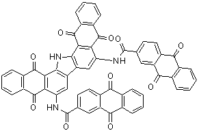 CAS#: 6871-80-3， N,N'-(5,10,15,17-Tetraoxo-10,15,16,17-Tetrahydro-5H-Dinaphtho[2,3-A:2',3'-I]Carbazole-6,9-Diyl)Bis(9,10-Dioxo-9,10-Dihydro-2-Anthracenecarboxamide)