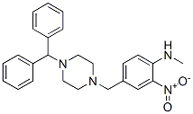 CAS#: 68740-15-8， 4-[[4-(Diphenylmethyl)Piperazin-1-Yl]Methyl]-N-Methyl-2-Nitroaniline