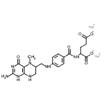 CAS#: 68792-52-9， Disodium 2-[(4-{[(2-amino-5-methyl-4-oxo-1,4,5,6,7,8-hexahydro-6-pteridinyl)methyl]amino}benzoyl)amino]pentanedioate