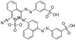 CAS#: 68938-67-0， Bis[4-[(3-Sulphophenyl)Azo]Naphthalene-1-Diazonium] Sulphate