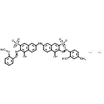 CAS#: 68959-37-5， Disodium 3-[(2,4-dimethylphenyl)diazenyl]-4-hydroxy-7-({5-hydroxy-6-[(2-methoxyphenyl)diazenyl]-7-sulfonato-2-naphthyl}amino)-2-naphthalenesulfonate