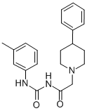 CAS#: 69020-12-8， N-(((3-Methylphenyl)Amino)Carbonyl)-4-Phenyl-1-Piperidineacetamide