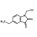 CAS#: 690225-90-2， 5-Ethyl-1-(hydroxymethyl)-1H-indole-2,3-dione