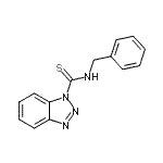 结构式 CAS# 690634-11-8, N-苄基-1H-苯并三唑-1-硫代甲酰胺