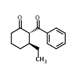 CAS 登录号：690660-87-8， (2R,3S)-2-苯甲酰基-3-乙基环己酮