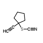 CAS#: 69166-09-2， 1-Ethynylcyclopentyl thiocyanate