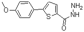 结构式 CAS# 69202-24-0, 5-(4-甲氧基苯基)-2-噻吩甲酰肼