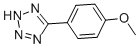 structure of CAS# 6926-51-8, 5-(4-Methoxyphenyl)-1H-Tetrazole;5-(4-Methoxyphenyl)-2H-1,2,3,4-Tetrazole;Nsc206225;Bas 01890467