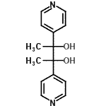 structure of CAS# 69267-29-4, 2,3-Di(4-pyridinyl)-2,3-butanediol;2,3-Di(4-pyridyl)-2,3-butanediol;2,3-di(4-pyridyl)butane-2,3-diol;2,3-DI-4-PYRIDYL-2,3-BUTANEDIOL