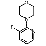 结构式 CAS# 693235-16-4, 4-(3-氟-2-吡啶基)吗啉