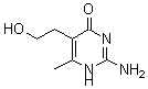结构式 CAS# 6940-45-0, 2-氨基-5-(2-羟基乙基)-6-甲基-4(3H)-嘧啶酮