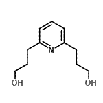 结构式 CAS# 69423-13-8, 3-[6-(3-羟基丙基)-2-吡啶基]丙-1-醇