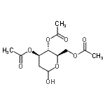 structure of CAS# 69503-94-2, 3,4,6-Tri-O-acetyl-2-deoxy-D-arabino-hexopyranose;