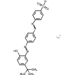 CAS#: 69520-93-0， Sodium 4-[(4-{[2-hydroxy-5-(2-methyl-2-propanyl)phenyl]diazenyl}phenyl)diazenyl]benzenesulfonate